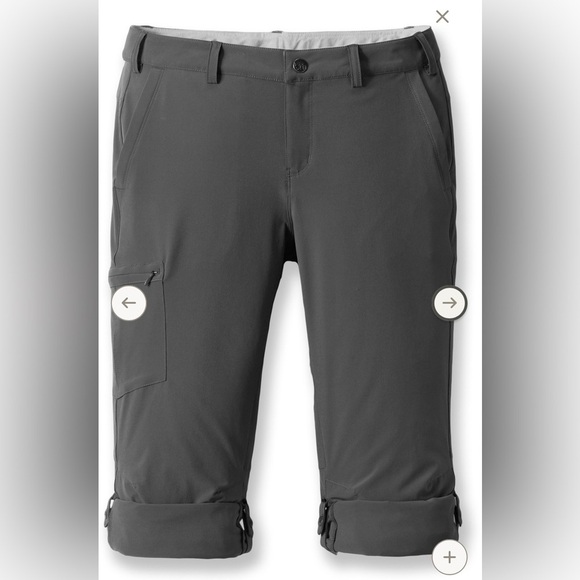 REI Co-op Sahara Roll-Up Pants - Roll to Two Shorter Lengths - Asphalt 4 Petite - Picture 2 of 11
